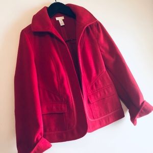 ❤️ Chico’s Heavy Fleece Collared Jacket